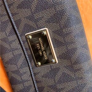 Michael Kors Dark Blue Textured Bag